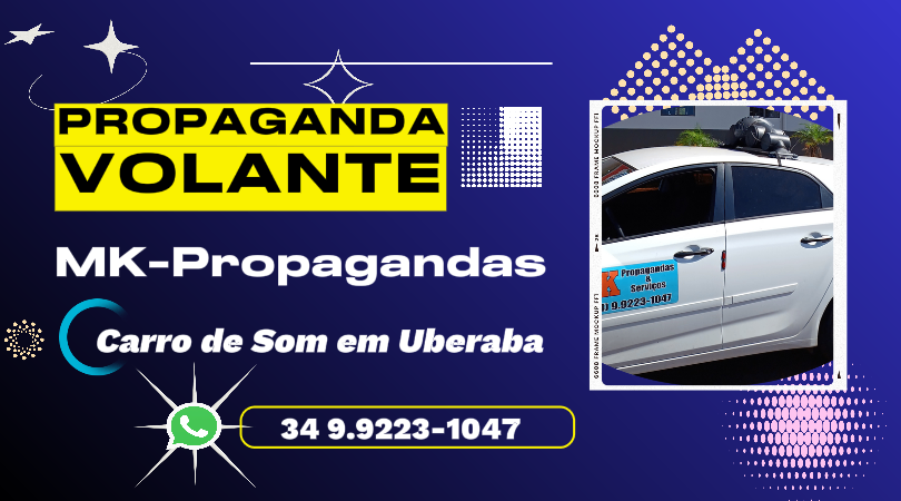 propaganda volante em uberaba