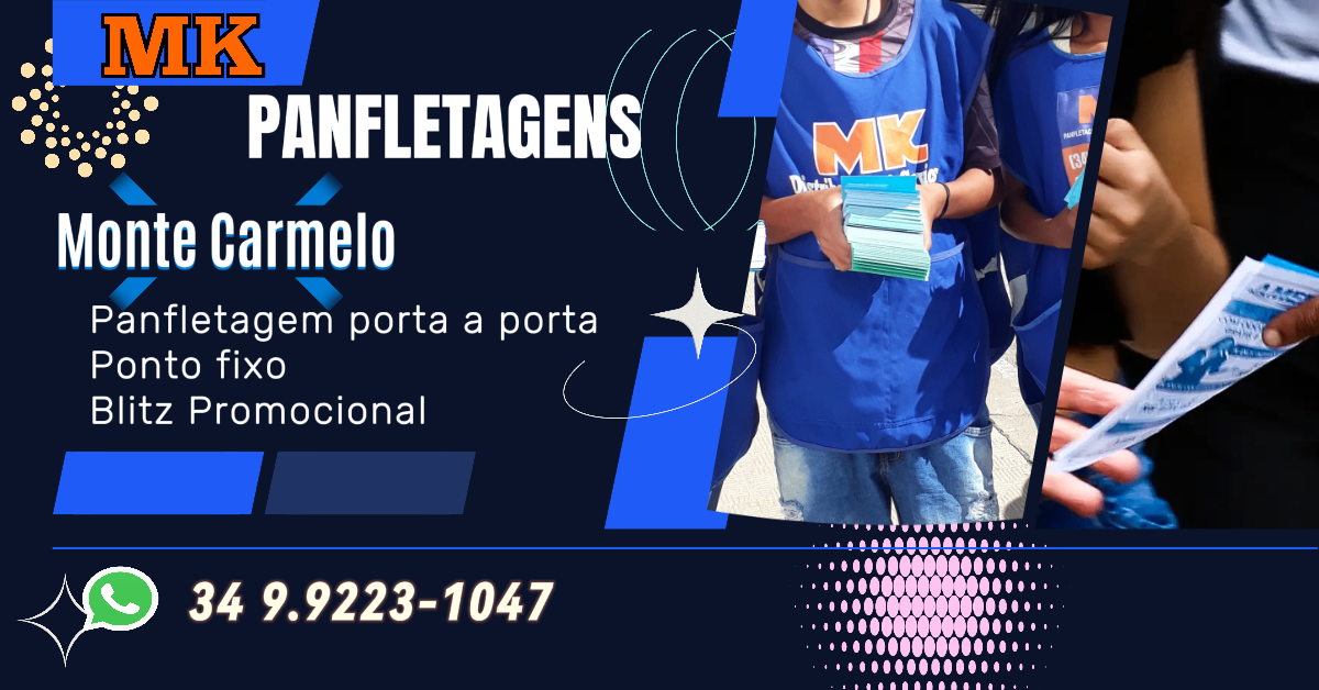 Panfletagem em Monte Carmelo.