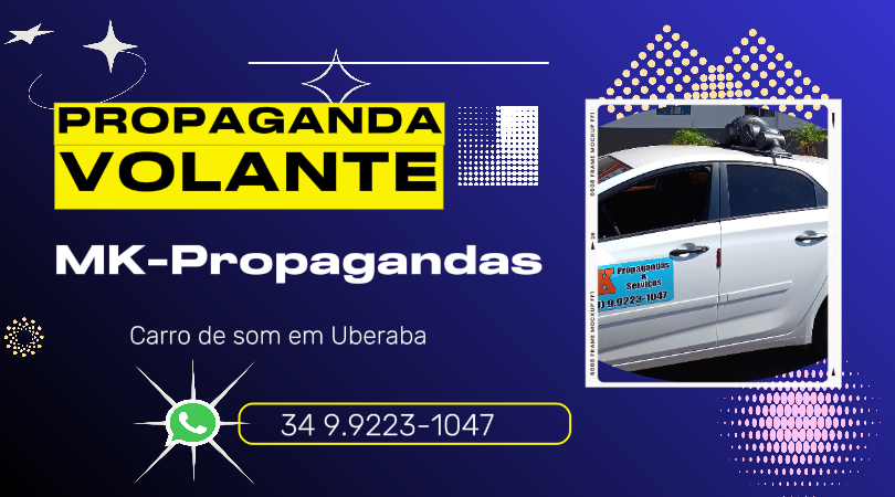 Propaganda volante em Uberaba